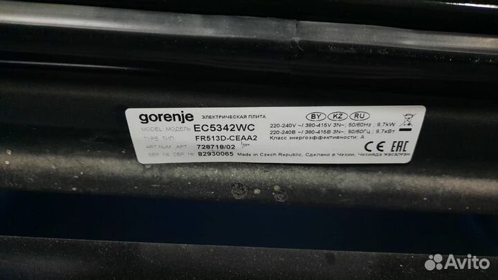 Электрическая плита gorenje разбор по запчастям