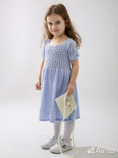 Вязаное платье детское