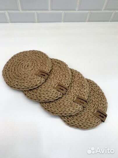 Подставка из джута под кружку