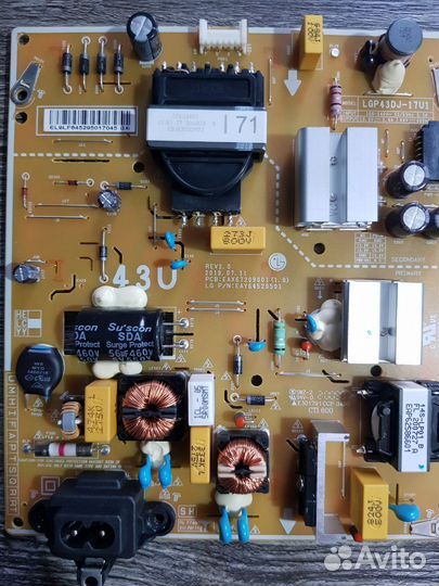 Запчасти для телевизора LG 43um7020plf