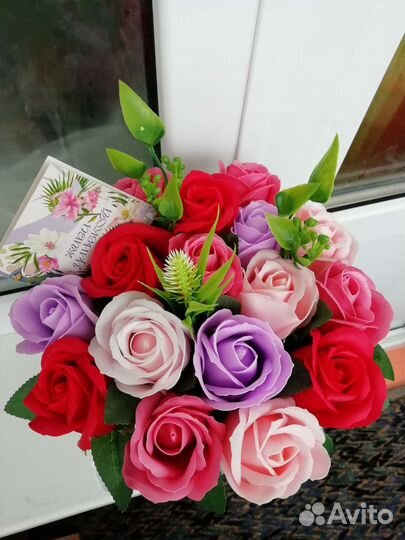 В наличии Цветы, букеты, подарки. Мыльные розы