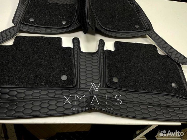 3D коврики из экокожи для Chevrolet Cruze 1