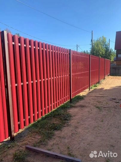 Заборы, навесы. Установка, монтаж