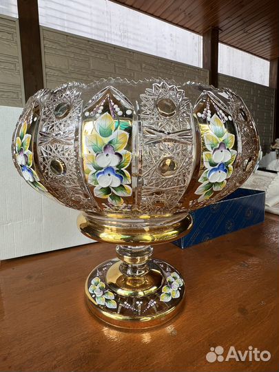 Ваза для фруктов богемия