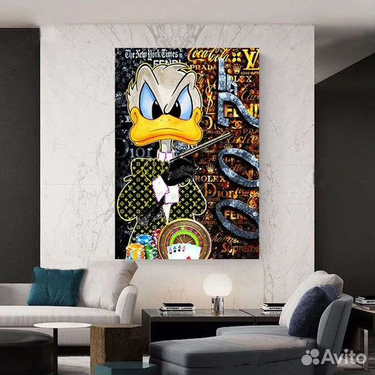 Современная картина маслом Дональд Бонд