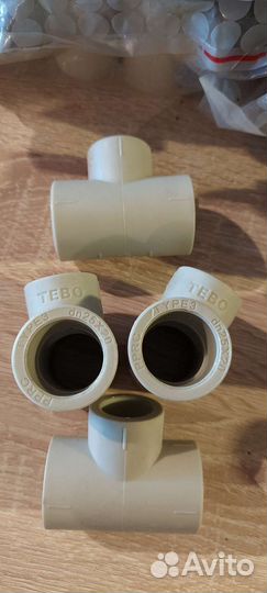 Фитинги, муфты полипропилен серый