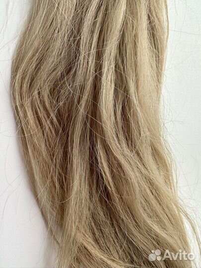 Волосы для наращивания 50 см блонд