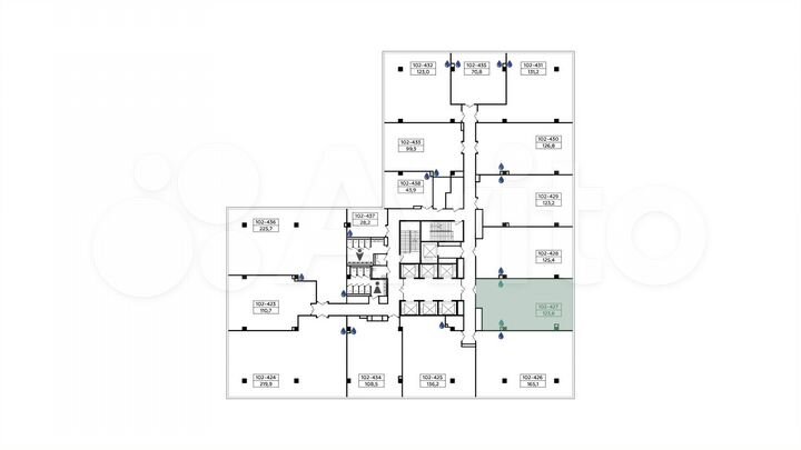 Продается помещение под офис площадью 123.6 кв.м