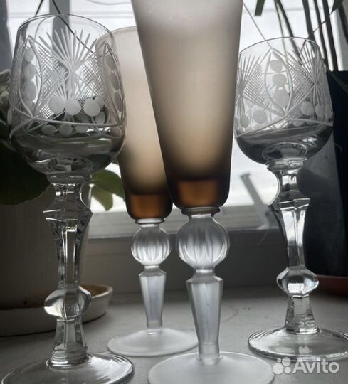 Фужеры хрустальные СССР