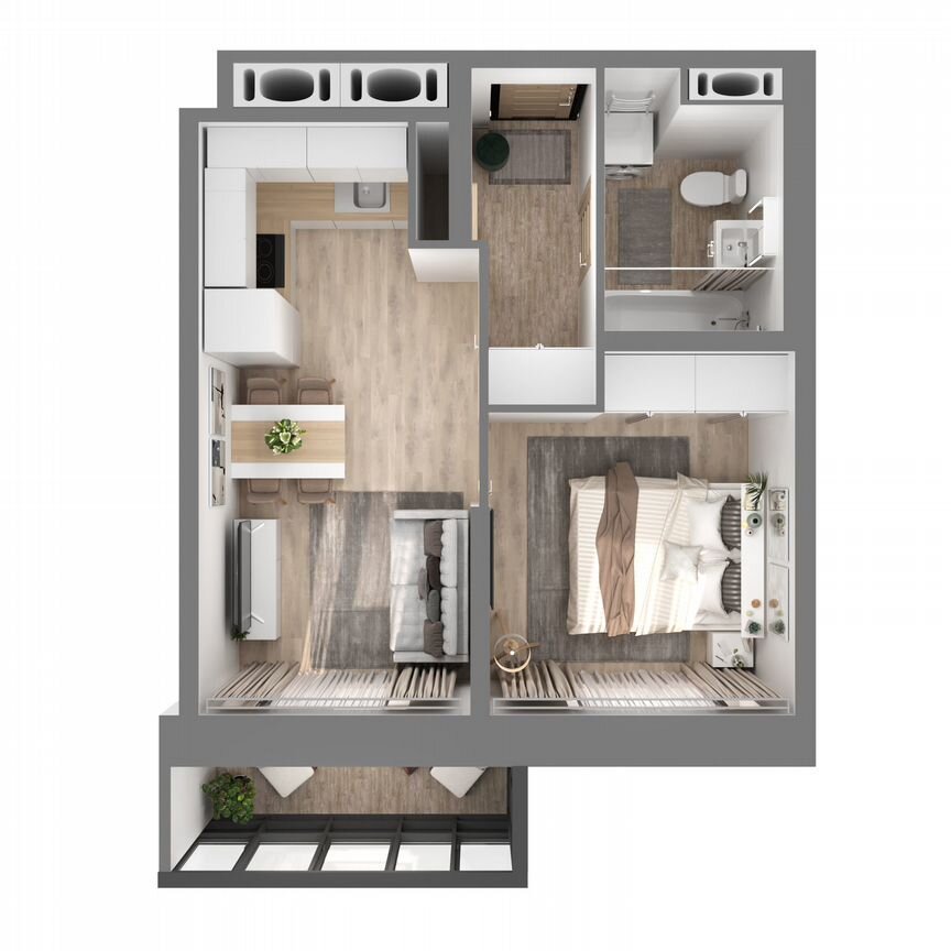 1-к. квартира, 33,9 м², 4/23 эт.