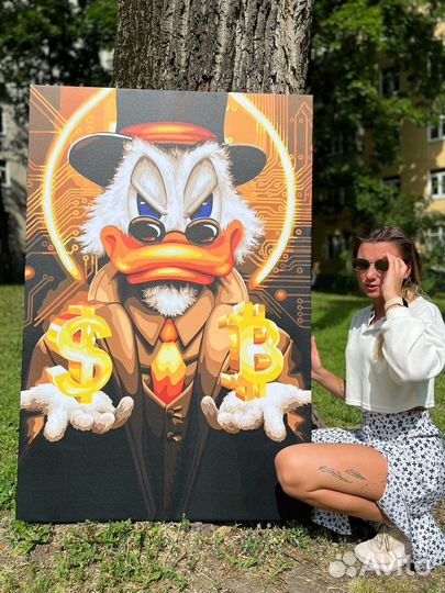 Скурдж Макдак картина на холсте