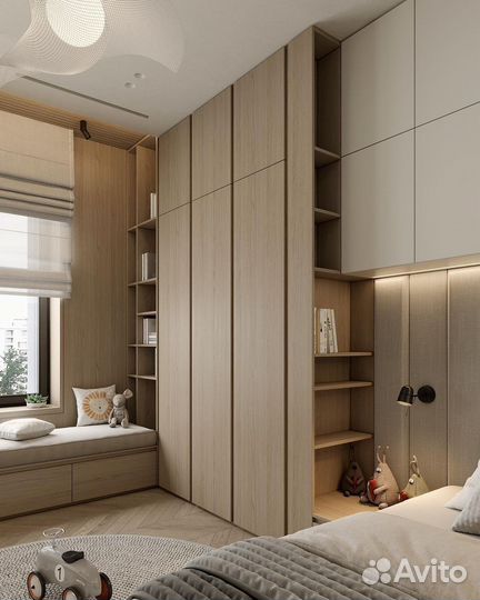 Шкаф в детскую комнату на заказ, любой эскиз