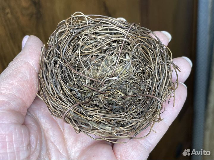 Гнездо декоративное для рукоделия и декора из нату