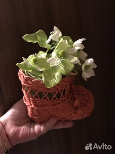 Ваза плетеная