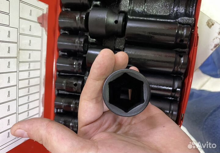 Набор ударных головок для гайковерта 1/2