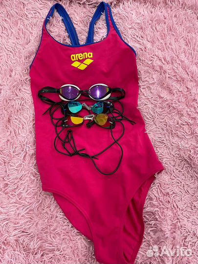 Купальник очки спортивный инвентарь для плавания