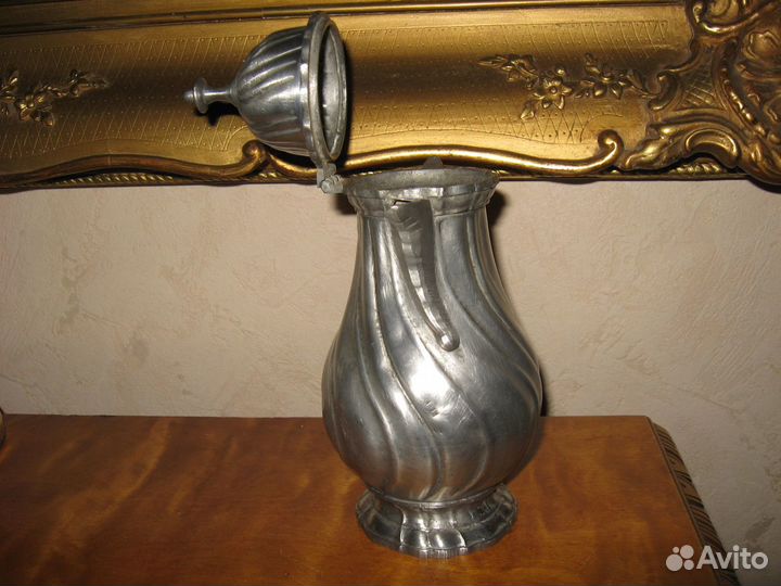 Антиквариат кувшин олово 19 века клеймо