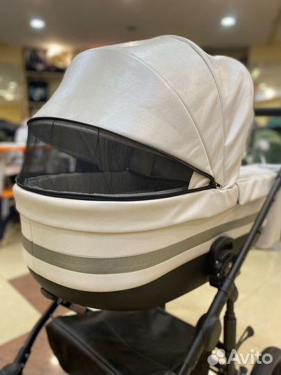 Pituso Коляска 2 в1 Luna Luxury Кожа/Silver Grey