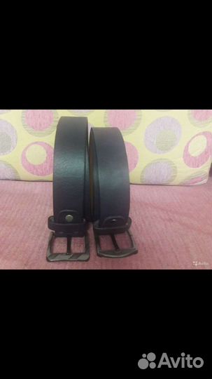 Ремень темно-синий широкий