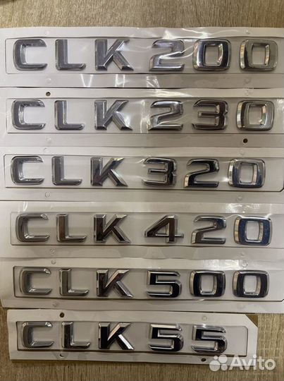 Шильдик на багажник Mercedes CLK