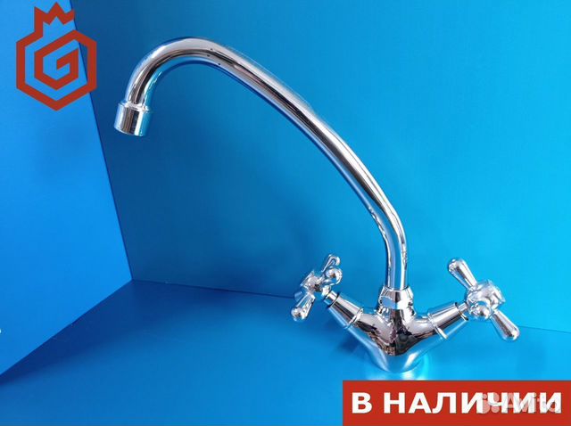 Смеситель для кухни с двумя ручками Frap F4125 купить в Ростове-на-Дону ...
