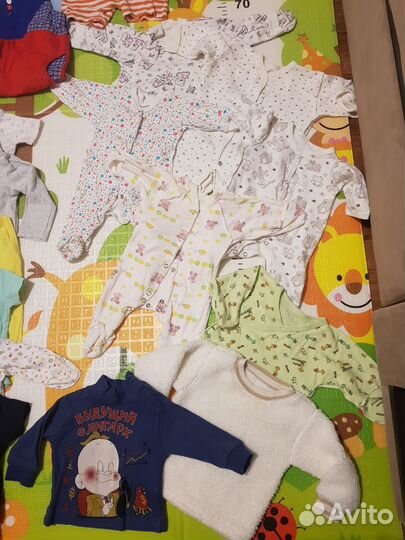 Большой пакет вещей на мальчика от 0 до 74