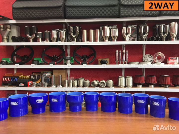 Силиконовые патрубки с переходом в ассортименте