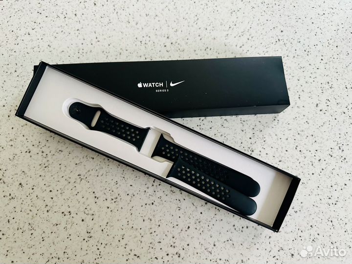 Силиконовый ремешок для Apple watch 3, серый