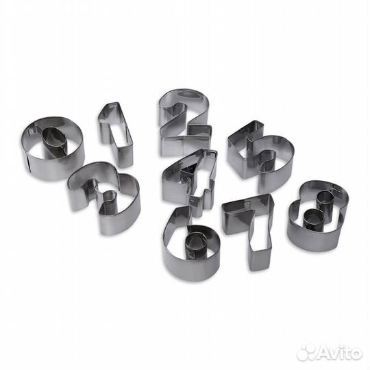 Формочки для печенья vela, цифры, 9 шт