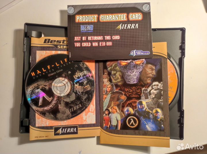 Диски лицензионные Half-Life pc для пк