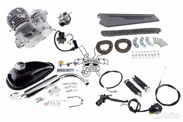 Двигатель для велосипеда 80 сс веломотор