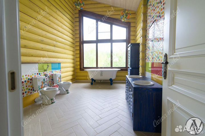 Тумба под раковину в средиземноморском стиле