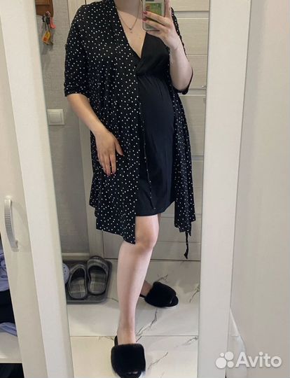 Халат и ночная сорочка для беременных и кормящих