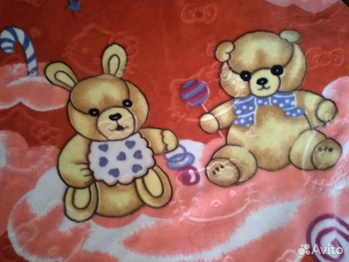 Плед детский плюшевый