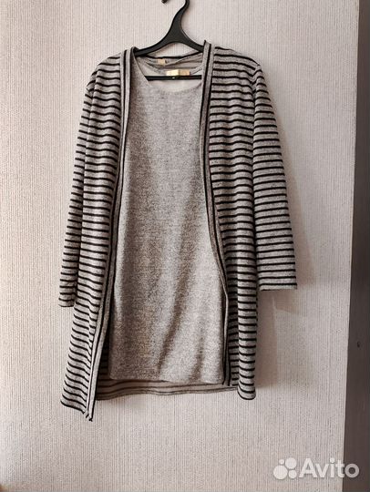 Платье с кардиганом двойка