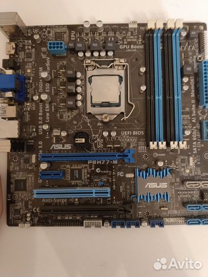 Материнская плата с процессором