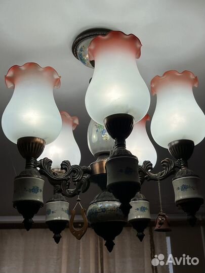 Люстра бронза