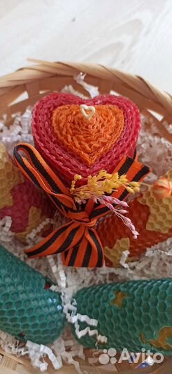 Набор свечей из натуральной вощины