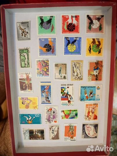 Почтовые марки баскетбольные