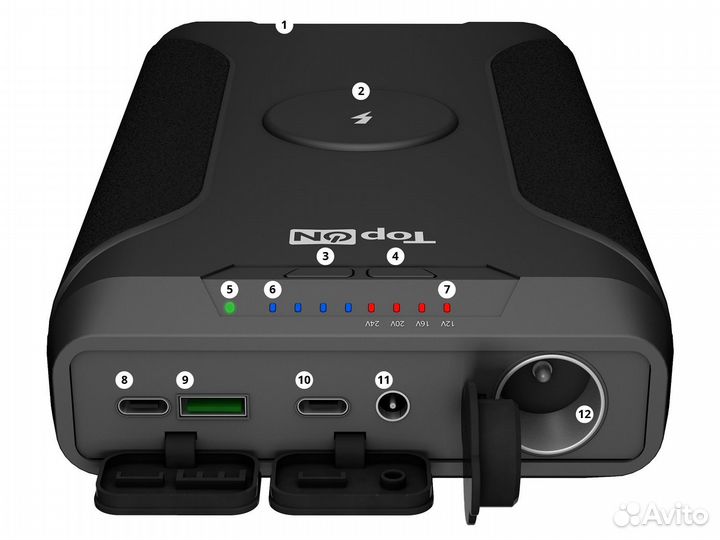 Внешний аккумулятор TOP-X73 72000 mAh