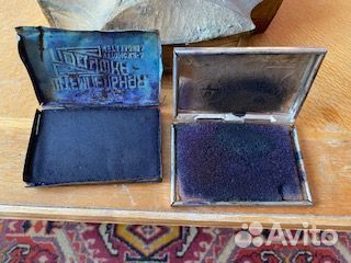 Штемпельные подушки. 2 шт