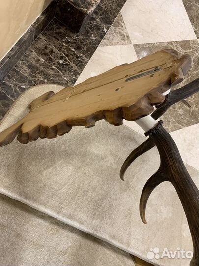 Настенное панно, рога лося, на стену, медальон