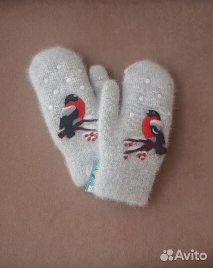 Варежки с рисунком ручной работы, подарок, сувенир