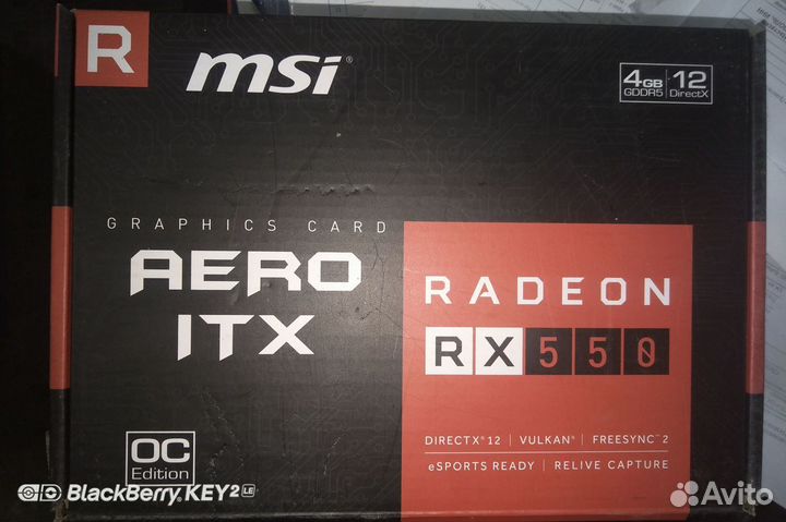 Видеокарта RX550 4Gb 6000