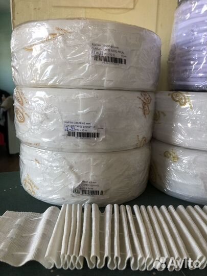 Тесьма для штор 6,5 см 4-х рядная