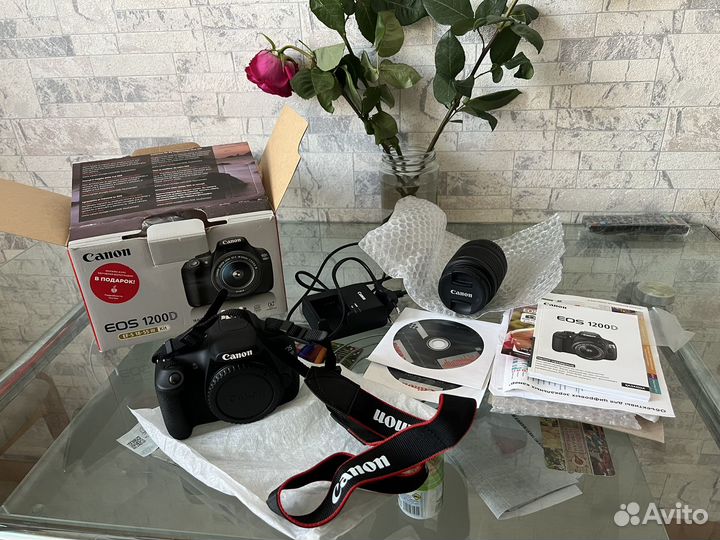 Зеркальный фотоаппарат canon eos 1200d
