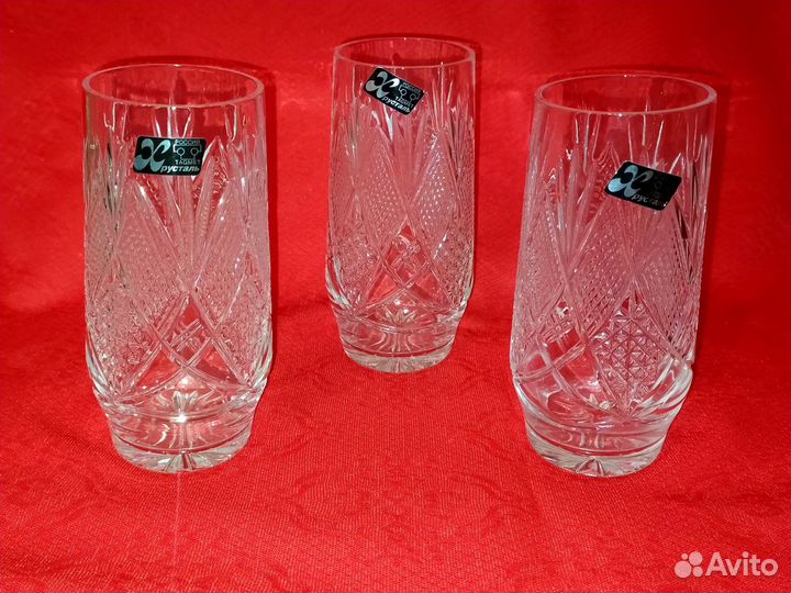 Хрусталь наборами. Бокалы, стопки, рог изобилия