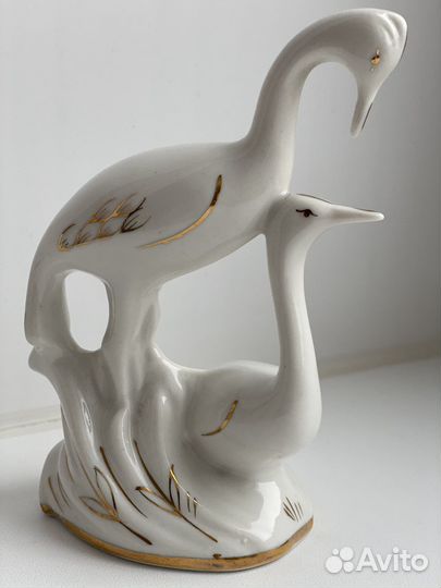 Фарфоровая статуэтка Цапли