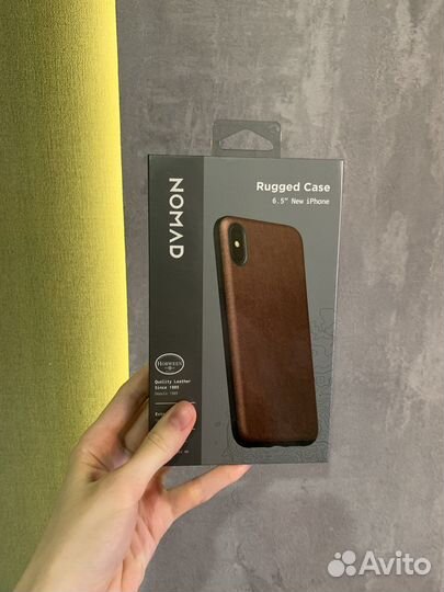 Чехол кожаный на iPhone xs max (Nomad rugged case)
