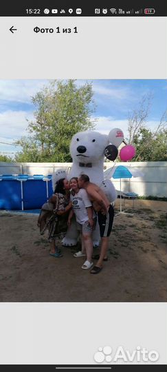 Белый мишка Снежок